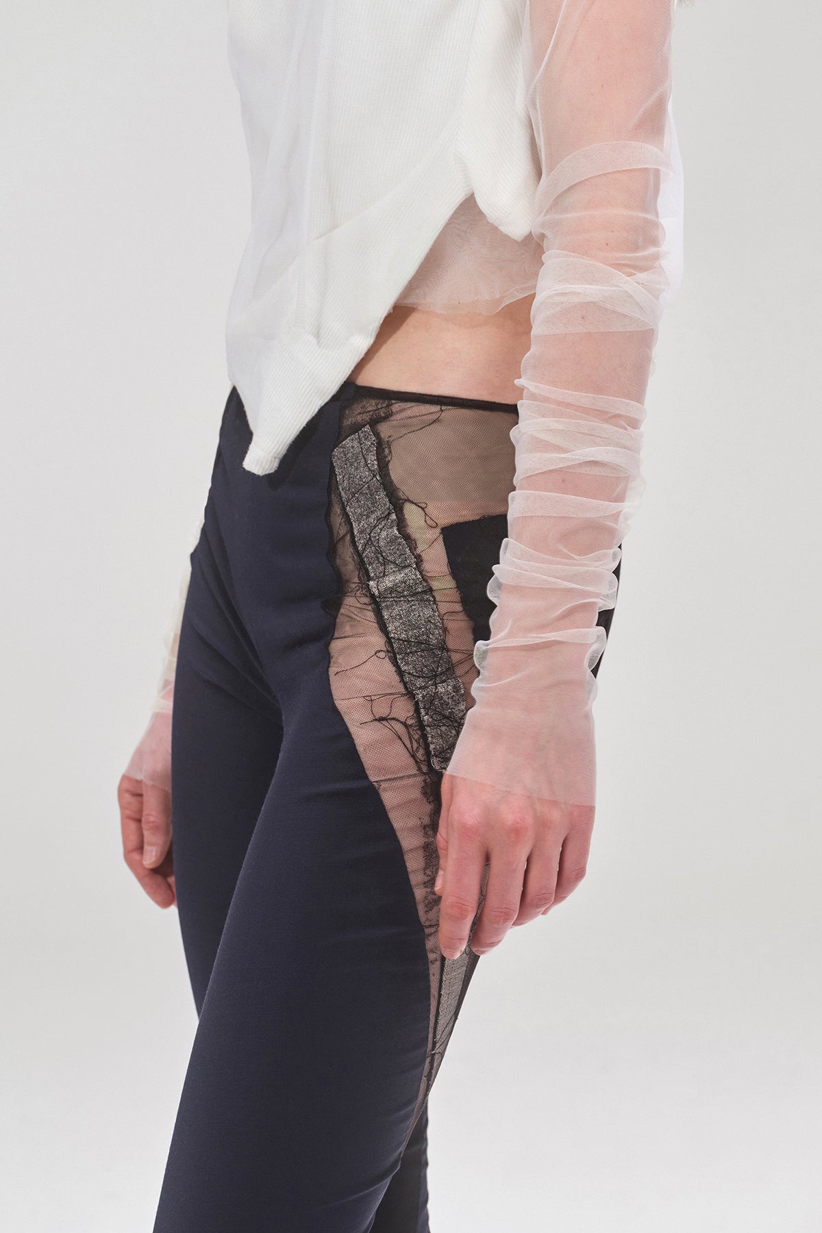 A Piece of Work-Tulle Wrinkled Top-Top-2-Milagron.com