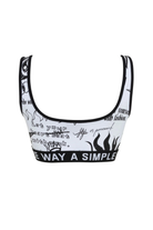 A Simple Way Co-Baskılı Top-Crop Top-3-Milagron.com