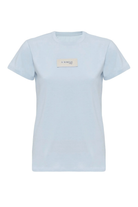 A Simple Way Co-Happy T-shirt Önü Marka Baskılı Mavi-T-Shirts-2-Milagron.com