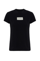 A Simple Way Co-Happy T-shirt Önü Marka Baskılı Siyah-T-Shirts-1-Milagron.com