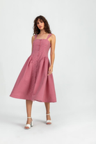 A Simple Way Co-Maria Küçük Pötikare Kırmızı-Elbise-1-Milagron.com