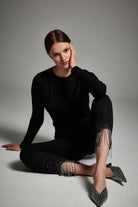 A Simple Way Co-Shinny Pantolon - Siyah-Kot Pantolon-2-Milagron.com