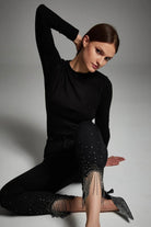 A Simple Way Co-Shinny Pantolon - Siyah-Kot Pantolon-3-Milagron.com