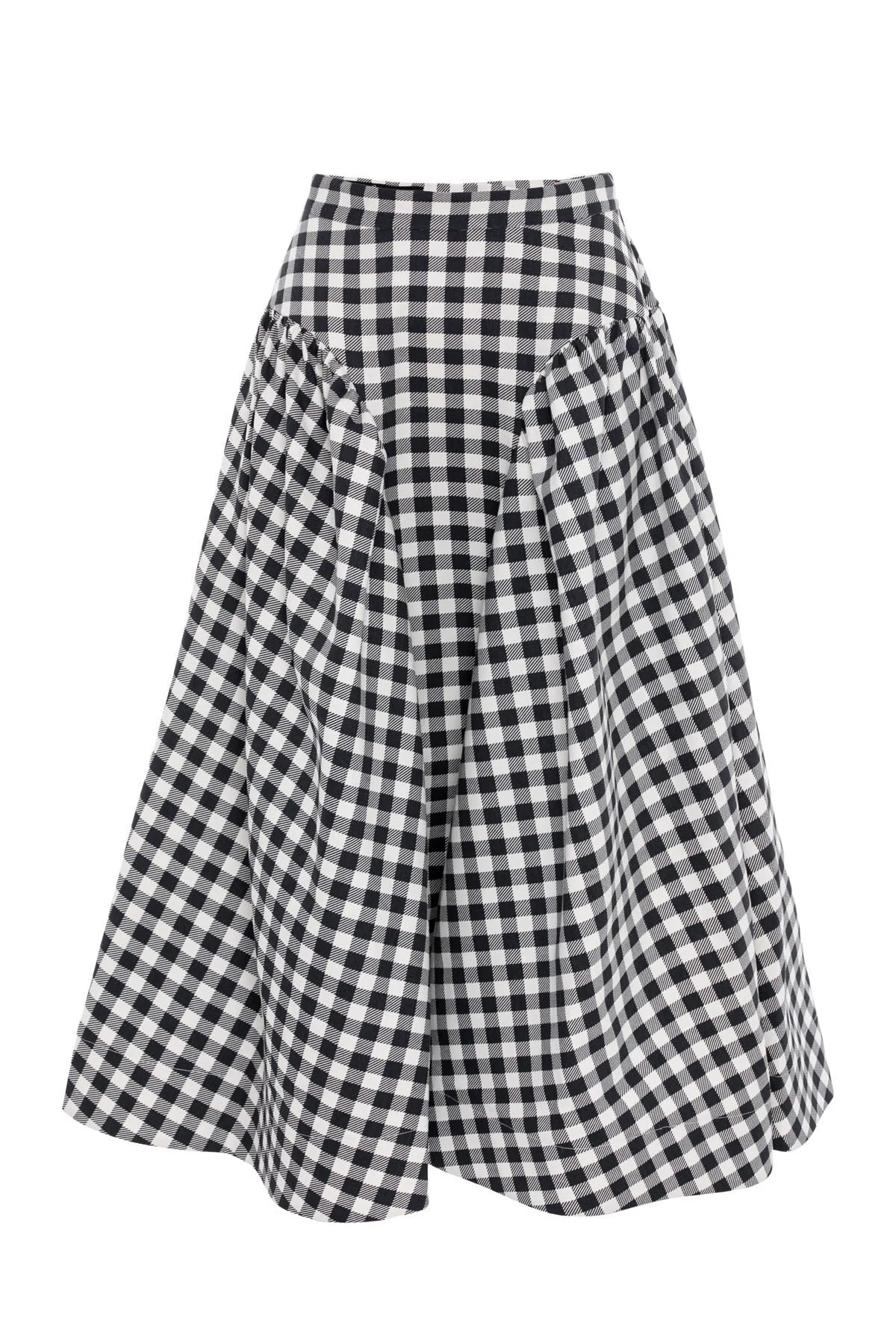 A Simple Way Co-Sofi Etek Siyah Beyaz Ekose-Etek-3-Milagron.com