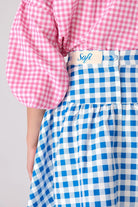 A Simple Way Co-Sofi Mavi Beyaz Ekose Etek-Etek-2-Milagron.com