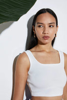 A Simple Way Co-Triko Crop Top Beyaz-Crop Top-1-Milagron.com