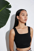 A Simple Way Co-Triko Crop Top Siyah-Crop Top-1-Milagron.com