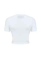 A Simple Way Co-Triko Yarım Kollu Top Beyaz-Body-2-Milagron.com