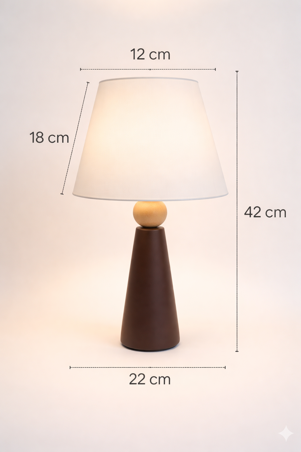 Lumiana-Minoa Masa Lambası-Kahverengi-Masa Lambası-6-Milagron.com