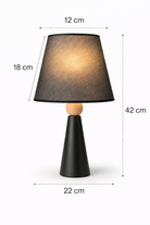 Lumiana-Minoa Masa Lambası-Siyah-Masa Lambası-6-Milagron.com