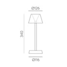 ASAHI MASA LAMBASI 1L BLACK Ø11X34 CM LED 7W 3000K 