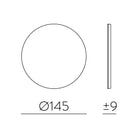 Chamaleon Apli̇k 1L Beyaz Mermer Ø15X10 Cm Led 1X10.5W 3000K