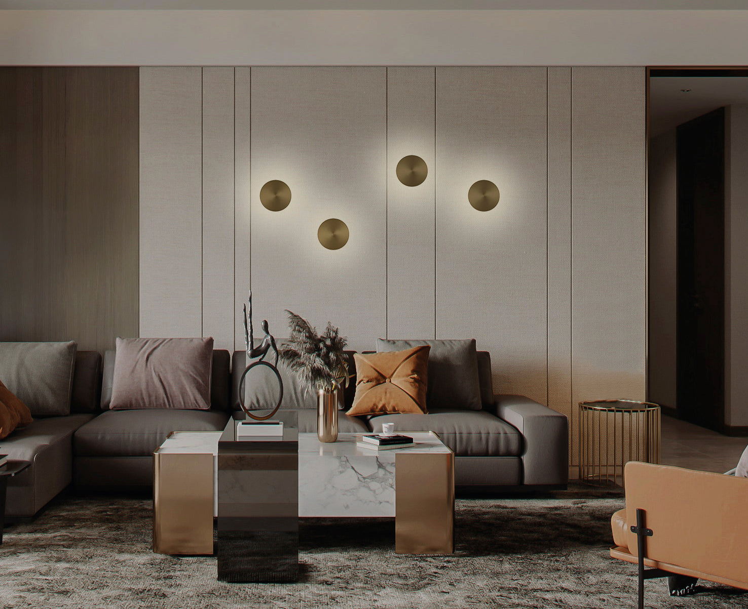 Chamaleon Apli̇k 1L Gold Ø14,5X10 Cm Led 1X10.5W 3000K