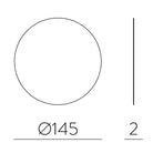 Chamaleon Apli̇k 1L Si̇yah Mermer Ø15X10 Cm Led 1X105W 3000K