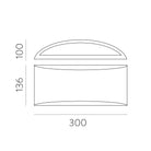 Dana Aplik 2L Beyaz 30X13,6 Cm 3000K Led E14 9W