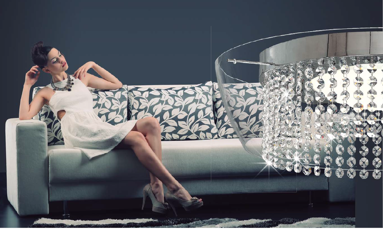 Ital Sarkit 1L Krom Ø52X150 Cm Led 36W 3200K