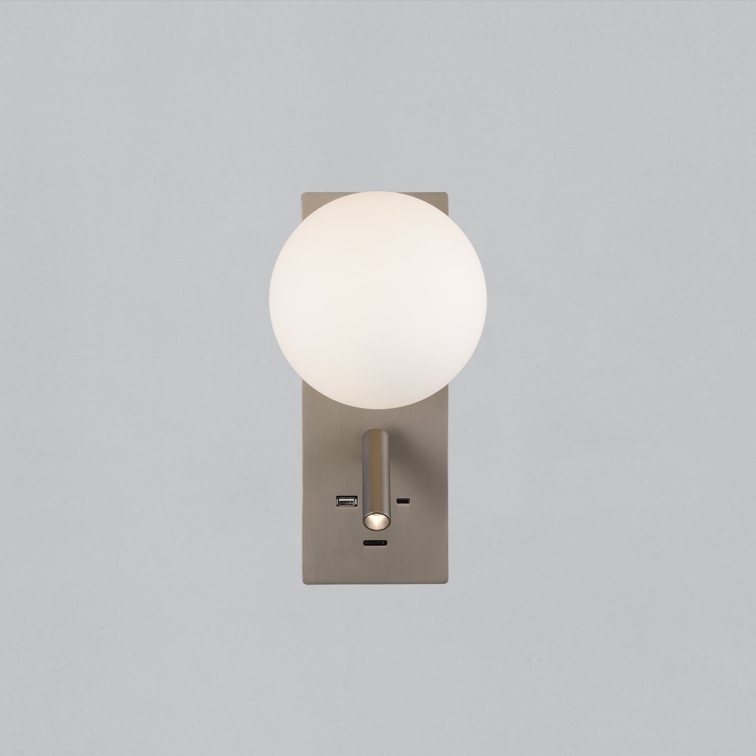 Kin Apli̇k Nikel Ø10,5X28X17,7 Cm Led 1X8W+1X3W 2700K