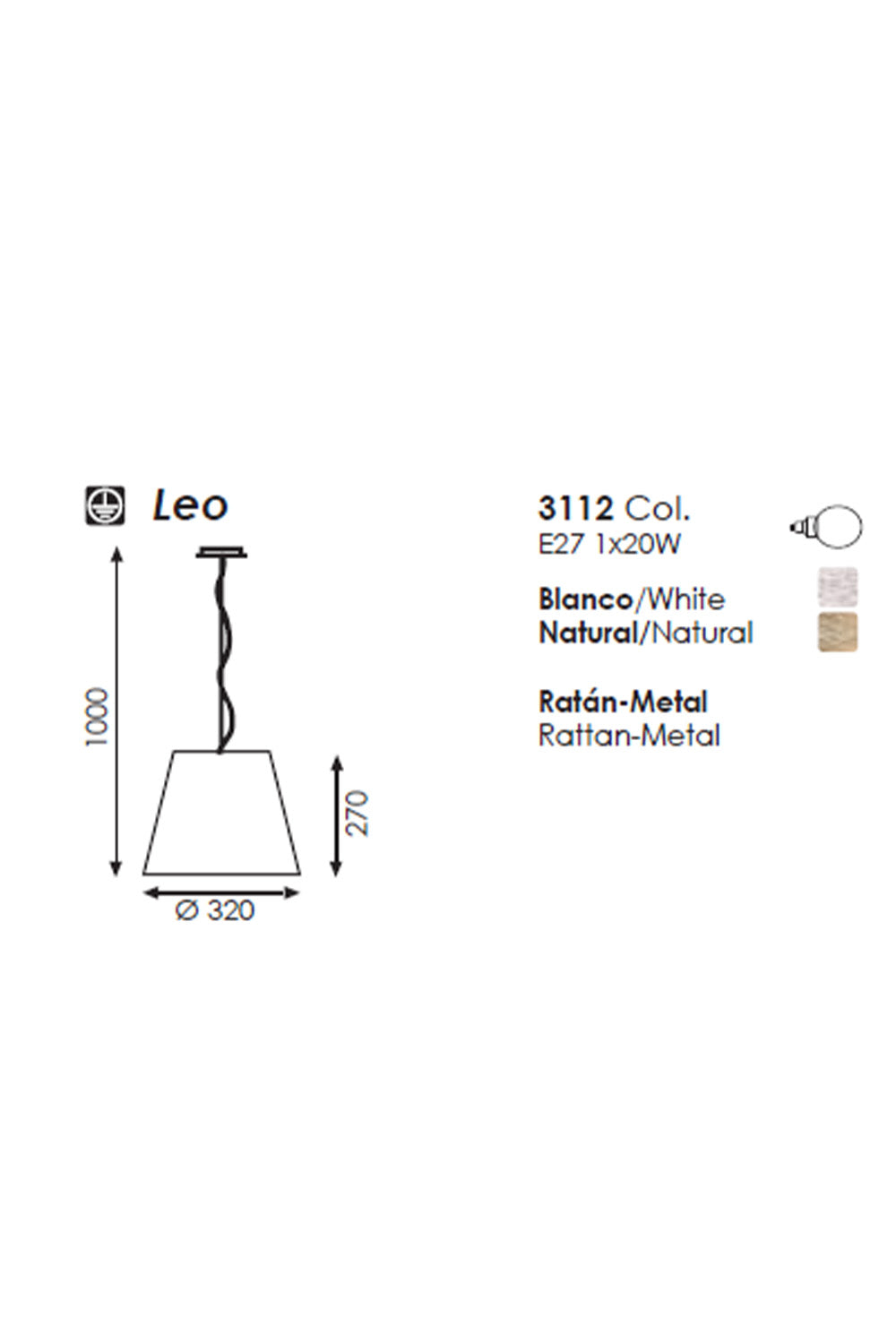 A.c.b Iluminacion-Leo Sarkit 1l White-Dekoratif Aydınlatma-4-Milagron.com