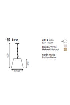 A.c.b Iluminacion-Leo Sarkit 1l White-Dekoratif Aydınlatma-4-Milagron.com