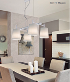 Megan Sarkit 4L Beyaz Ø58X120 Cm E27 4X20W