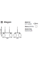 A.c.b Iluminacion-Megan Sarkit 4l Beyaz-Dekoratif Aydınlatma-3-Milagron.com