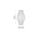 Mirta Masa Lambasi 1L Beyaz Ø29X51 Cm E27 1X20W 