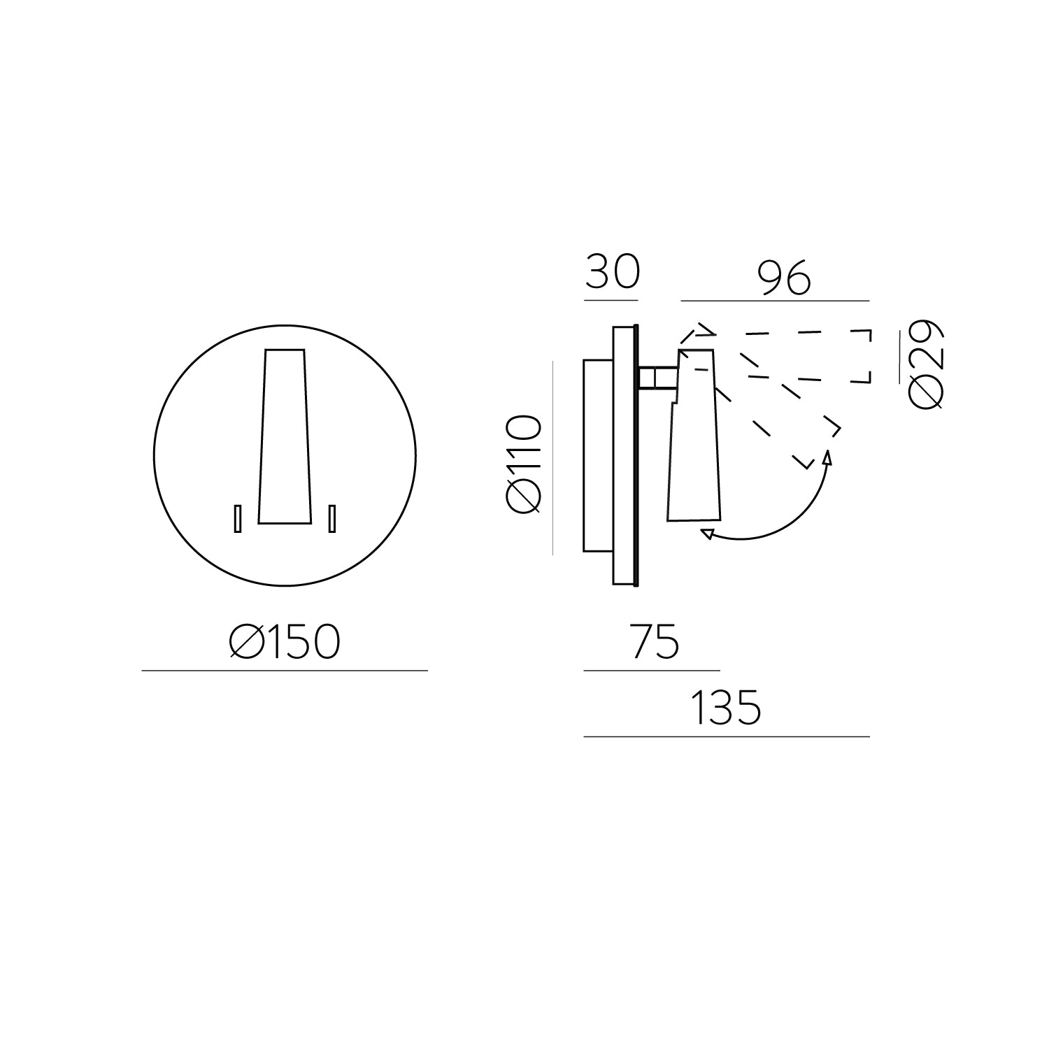Panau Apli̇k 1L Saten Nikel Ø15X15 Cm Led 1X6W+3W 3000K