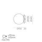 Parma Apli̇k 1L Antique Gold Ø15 Cm E27 Led 1X15W Ip44