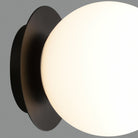 Parma Apli̇k Mat Si̇yah Ø15X14 Cm Led E27 1X15W Dali Ip44