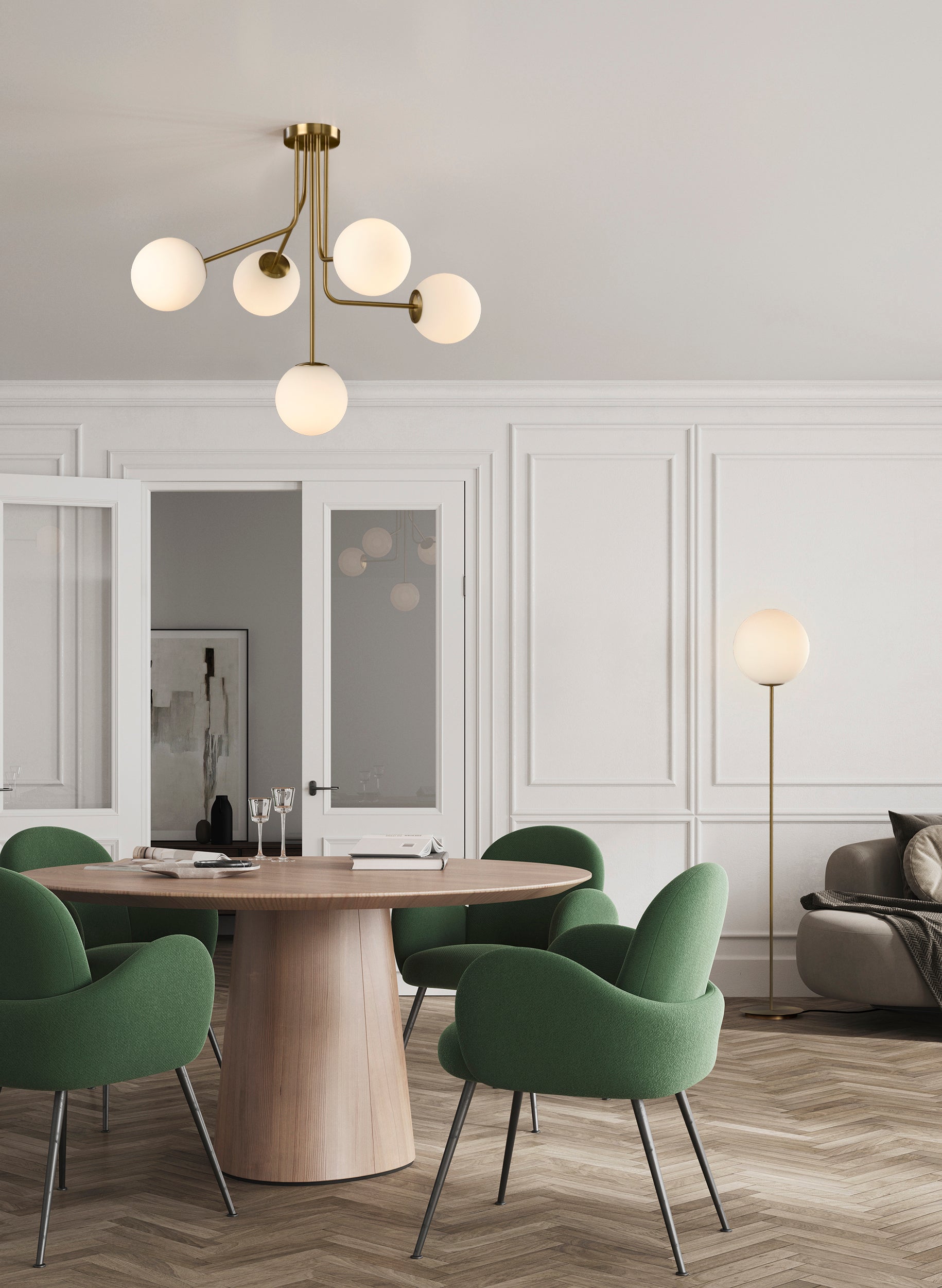 Parma Sarkit 5L Mat Antik Gold Ø88X76,5 Cm E27 5X15W