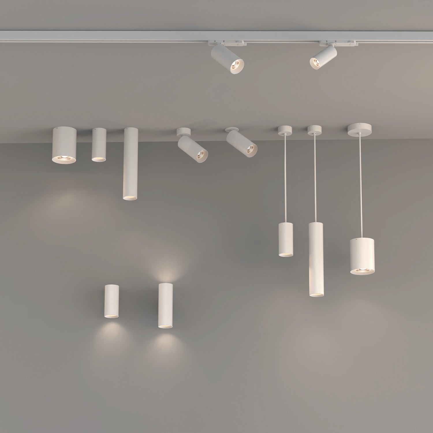 Pipe Sarkit Beyaz Ø10X13 Cm H Max.240 Cm Led Cob 1X18W 3000K