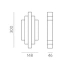 Robin Apli̇k 1L Si̇yah Ø15X30 Cm Led 10X2.1W 3000K