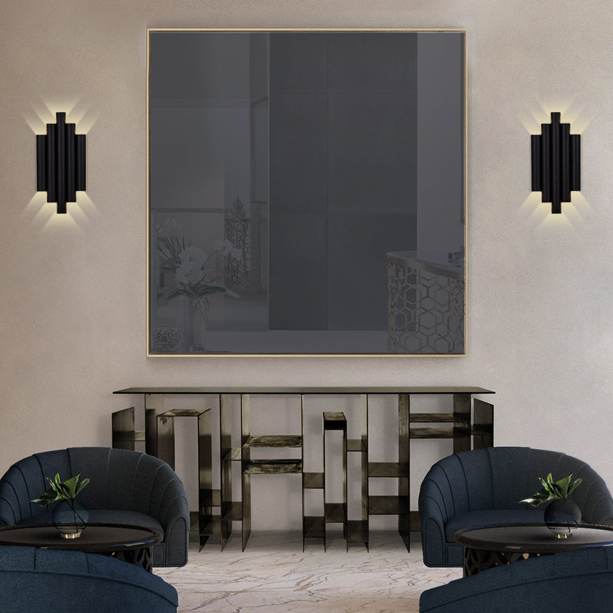 Robin Apli̇k 1L Si̇yah Ø15X30 Cm Led 10X2.1W 3000K