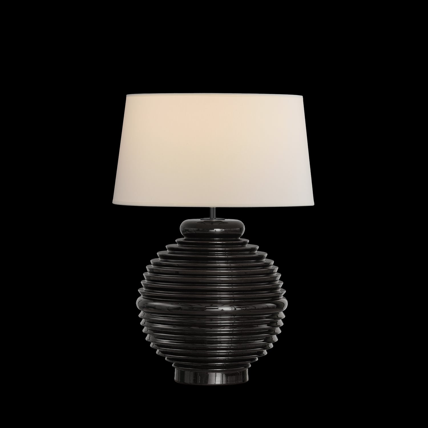 Tarifa Masa Lambasi 1L Parlak Si̇yah Ø42X65 Cm E27 Led 1X15W