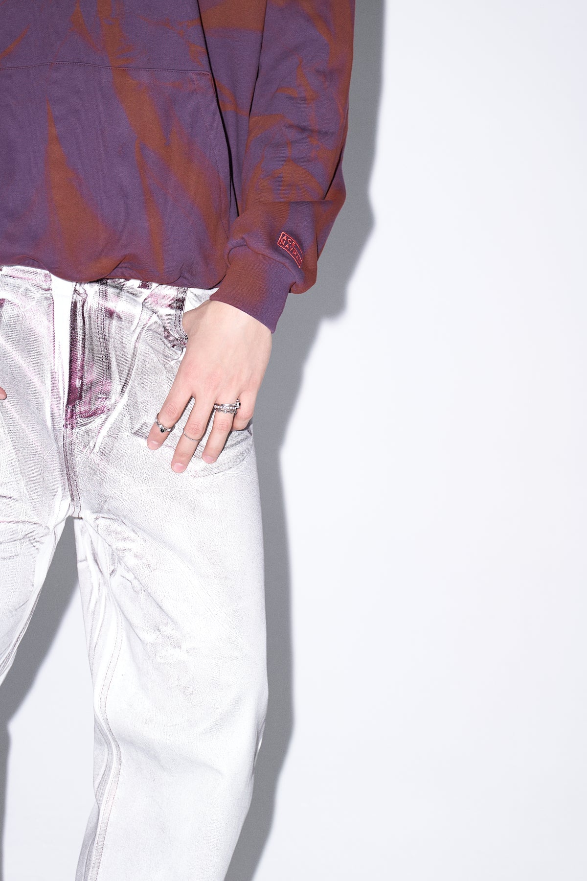 Ace Nayman-Adam Metallic Denim Pants-Kot Pantolon-4-Milagron.com