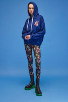 Ace Nayman-Kiara Monogram Printed Leggings-Tayt-1-Milagron.com