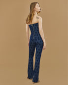 Laura Monogram Denim Corset