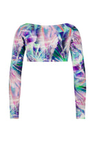 Ace Nayman-Linda Monogram Crop Top-1-Milagron.com