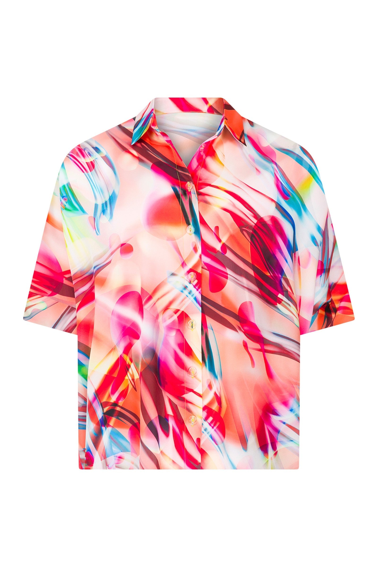 Ace Nayman-Milena Multicolor Pajama Shirt-Gömlek-1-Milagron.com