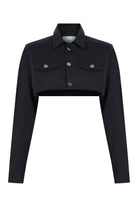 Ace Nayman-Olivia Short Denim Jacket-Ceket-3-Milagron.com