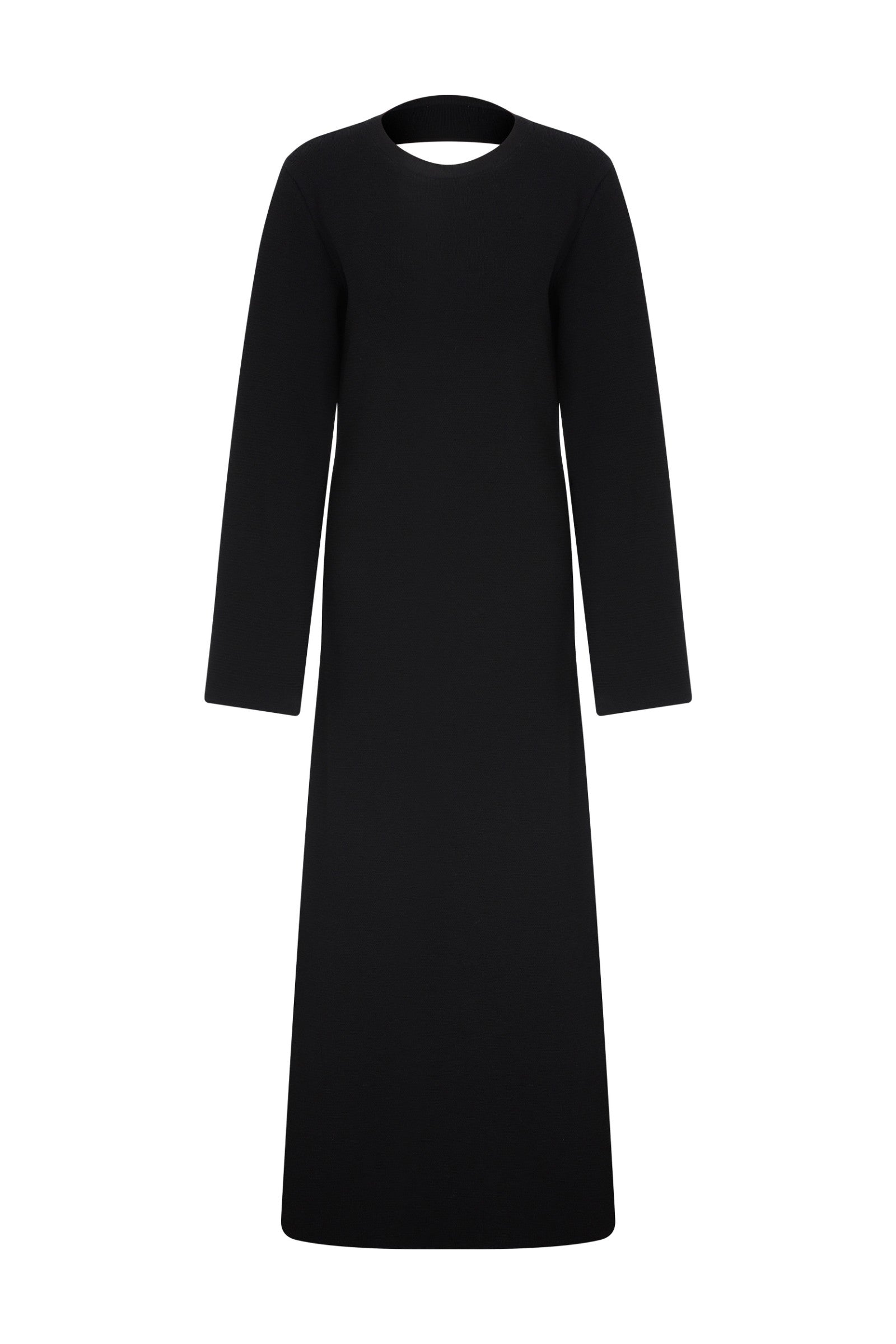 Ace Nayman-Reese Black Knitted Dress-Elbise-3-Milagron.com