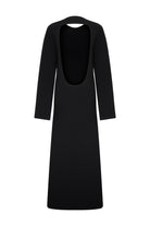 Ace Nayman-Reese Black Knitted Dress-Elbise-4-Milagron.com