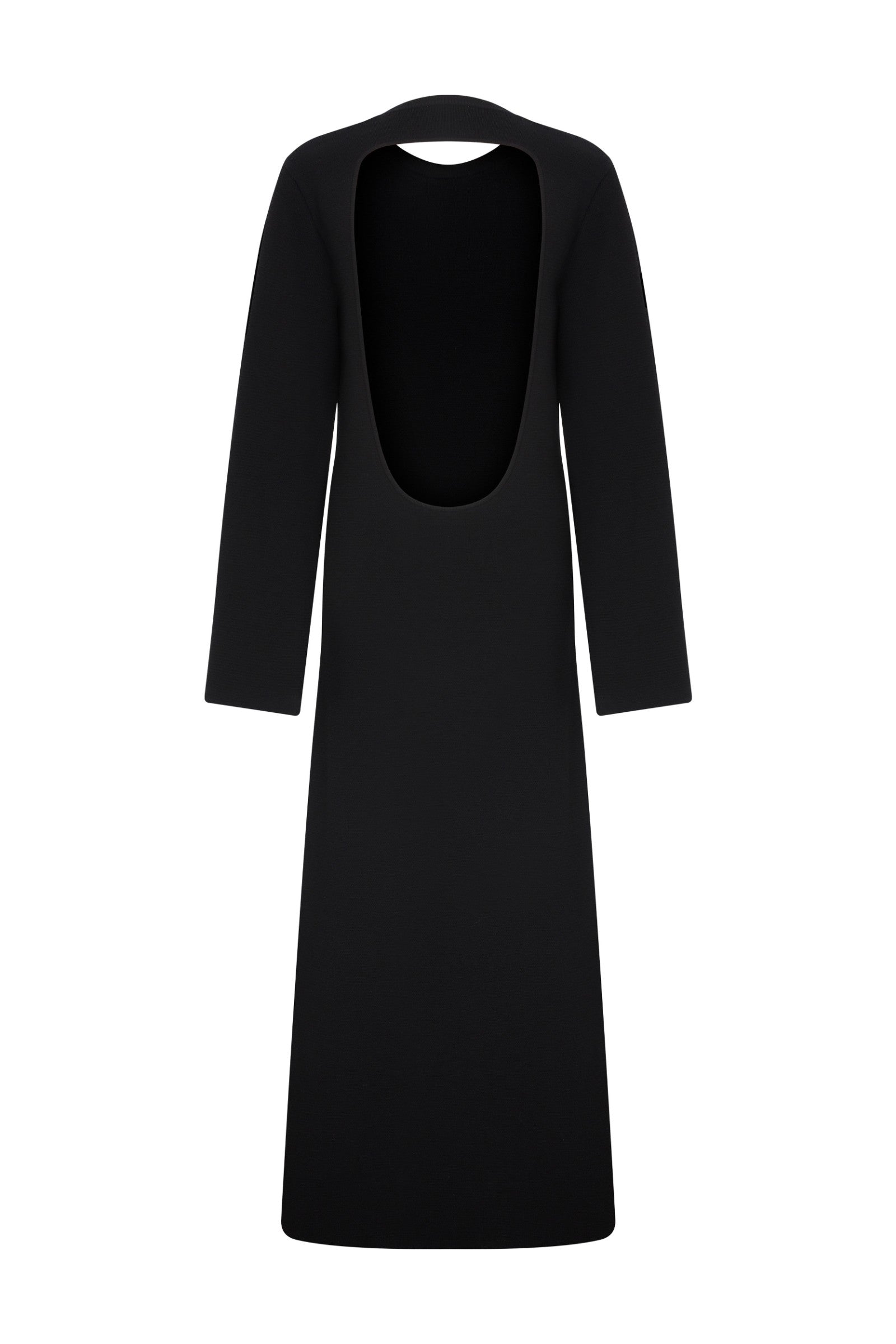 Ace Nayman-Reese Black Knitted Dress-Elbise-4-Milagron.com