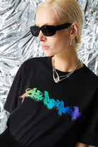 Ace Nayman-Rosalie Black T Shirt-T-Shirts-2-Milagron.com