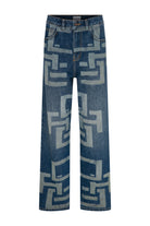 Ace Nayman-Sunny Unisex Monogram Jeans-Kot Pantolon-1-Milagron.com