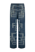 Ace Nayman-Sunny Unisex Monogram Jeans-Kot Pantolon-2-Milagron.com