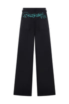 Ace Nayman-Sydney Black Printed Denim Pants-Kot Pantolon-4-Milagron.com