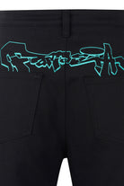 Ace Nayman-Sydney Black Printed Denim Pants-Kot Pantolon-5-Milagron.com