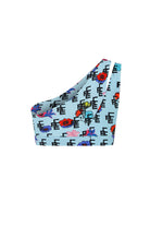 Ace Nayman-Tess Monogram Print Crop Top-Crop Top-2-Milagron.com