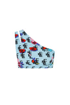 Ace Nayman-Tess Monogram Print Crop Top-Crop Top-3-Milagron.com